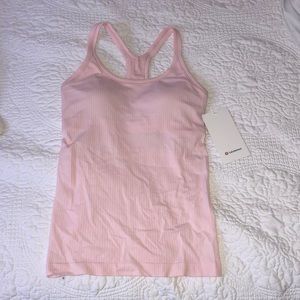 LULULEMON STRAWBERRY MILKSHAKE EBB TO STREET TANK TOP SIZE 6